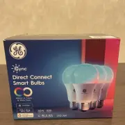 GE A19 Smart LED Light Bulbs, Color Changing Room Décor, Works with Alexa and...