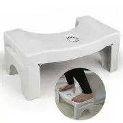 7"Folding Squatting Toilet Stool Plastic Non-Slip Foldable Bathroom Stools Step