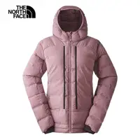 在飛比找PChome24h購物優惠-The North Face北面女款粉色防潑水保暖可打包連帽