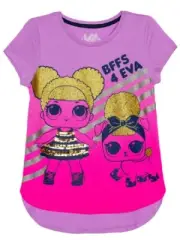LOL Surprise! T-Shirt - BFFS 4 EVA - Girls (XL 14/16) Purple w/ Sequins Sparkles