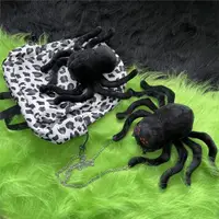 在飛比找ETMall東森購物網優惠-原創小眾個性系列蜘蛛立體設計玩偶燈芯絨手提挎包雙肩背包