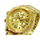 NEW NIXON A037-502 All Gold 42-20 Chrono Watch A037502 Genuine