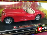 NEW IN BOX Diecast Car Bburago RED 1948 JAGUAR XK 120 ROADSTER 1:24 #1502