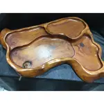 原木雕刻茶盤（長56公分寬47公分高7公分）老件