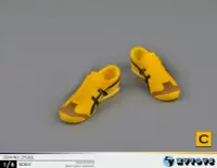 在飛比找露天拍賣優惠-【新品上新】ZYTOYS 1/6 黃色 運動鞋 人偶鞋 兵人