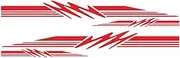 RAYWE Motorhome Sticker Caravan Travel Trailer Camper Van Stripes Graphics Decals Car Stickers Car Decoration Sticker