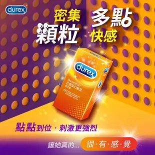 【Durex杜蕾斯】凸點裝衛生套12入(保險套/保險套推薦/衛生套/安全套/避孕套/避孕)