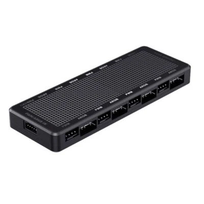 LP8P ARGB+ PWM Hub 8 Port Computer Fan Splitter with 5V3Pin ARGB And 4Pin PWM