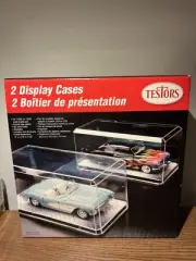 Testors 1/24 or 1/25 Crystal Clear Stackable Acrylic Display Case TWIN PACK