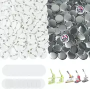 200 Sets Button Maker Supplies, 0.98 Inch / 25Mm Button Parts Button Supplies, A