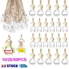 Bulk Mini Car Hanging Ornament Air Freshener Empty Perfume Glass Bottle Diffuser