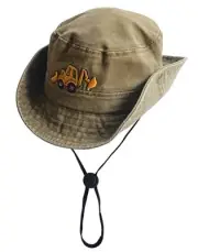 Safari Kids Sun Hat Bucket Boys Excavator Beach UPF 50+ Fishing Hat Toddler