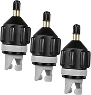 Happyyami 3pcs Nozzle Adapter Inflatable Adaptor Sup Pump Adaptor Sup Pump Adapter Plastic Black