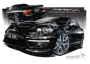 HSV Maloo E2 E2 MALOO UTE PHANTOM PENTAGONS A3 FRAMED PRINT (V232)