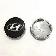 4pcs/Set 60mm Car Wheel Center Hub Caps Cover For Hyundai Sonata Ix35 I20 I30 Azera Elantra Kona Accent Santa Veloster Genesis 4pc black