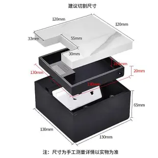 130不銹鋼大理石地插座隱形純平防水隱藏式五孔網絡地面插座黑色