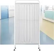 6ft Tall Privacy Screen,Standing Door Partition with Casters,Protective Beauty Salon Screens,Room Divider for Hospital Hall Office(Color 4,2-Panel)