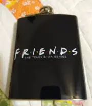 TV Show Friends, USA Stainless Steel 7 Oz. Black Flask NEW! Free shipping!