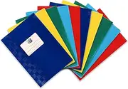 Oxford A4 Raffia Notebook Cover with Label 5 Colours Pack of 10