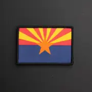 Arizona State Flag US USA Woven/Embroidered Patch - Hook & Loop