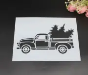 1pc Stencil / Template - 6"x8" (S49) Tree Truck