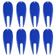 Golf Divot Tool, 8 Pack Plastic Golf Repair Tool Ball Marker for Golfer, Blue