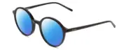 DKNY DK5026 Ladies Round Polarized Sunglasses Gloss Black 48mm CHOOSE LENS COLOR