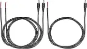 uxcell 3pcs DC Power Pigtails Cable, 3.5mm x 1.35mm Male Barrel Plug Connector to Bare Wire Open End 100cm for PC Laptop Toys Cellphone Electronic Devices