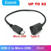USB C Type-C Female to Micro USB Male OTG Connector Cable Adapter For Samsung