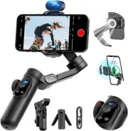 Smartphone Gimbal Stabilizer, 3-Axis Stabilizer for Iphone&Android, AI Tracking