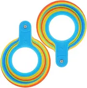 2pcs Fruit Ring Tool for Oranges Fruits Size Measurement Tools Apples Diameter Gauge Fruits Diameter Gauge Fruit Classification Circles Vegetable Measure Tool Plastic