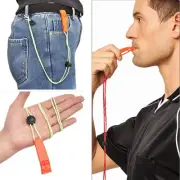 1 Pack - EMERGENCY Whistles! LOUD! High Visibility Surviva; Orange Safety L4V9