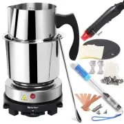 Double Boiler Wax Melting Pot, Professional Water Heating Warming Pots for Ca...