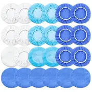 24 Pcs Car Buffing Pads, Microfiber Polishing Pad Bonnets for for Orbital Buf...