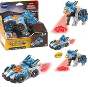Vtech Switch & Go Dinos- Turmoil the Triceratops -Rex-Ages 3+ Toy dino Car transformer
