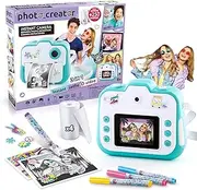 Canal Toys CLK 001 Instant Camera for Children's Instant Print Creator with LCD Display Children's Camera and Photo Printer in One for Polaroid & Thermal Paper, Light Blue, Suitable from 6 Years