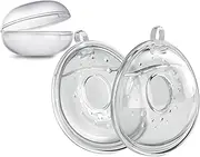 Set of 2 Milk Collection Trays, Breast Cups Set with Soft and Reusable, Nipple Protection, Milk Collection Tray, Breastfeeding Accessories