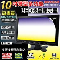 在飛比找蝦皮購物優惠-【CHICHIAU】10吋LED液晶螢幕顯示器(AV、VGA
