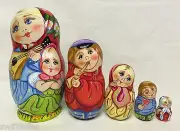 Russian Matryoshka Russian Wooden Nesting Dolls - 5 pieces #11