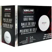 24 Pack Kirkland Golf Balls Dimple Pattern Ball White Geniune Golf Stick Balls