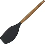 St Clare Silicone Spatula with Acacia Handle, Black