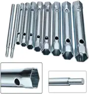 10Pcs Dual-Ended Wrench Socket Plumber Back Nut Tap Spark Plug Spanner Set Exten