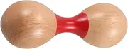 Parliky Double-headed Wooden Maracas Toys Safe Music Instruments Toddler Percussion Wooden Instruments for Boys and Girls
