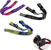 3 Pack Head Lamp Strap Replacement Adjustable High Elasticity LED Torch Diving Headlamp Bike Head Light Headlamp Band Accessories, AE-112
