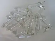 372 1980's Czech. Cut Lead Glass Prisms, Chandelier, Crystals, Lusters.