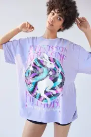 Urban Outfitters Jefferson Airplane Concert T-Shirt Dress Size Small Medium