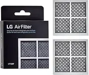 LG Refrigerator Air Filter Replacement 2 Count Carbon Fibre Resin ADQ73214404