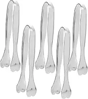 Alipis Cute Stainless Steel Food Clip Mini Tongs for Home Fruits Grilling Tongs