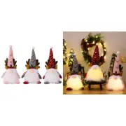 Glowing Faceless Doll Small Gnomes Dwarf Table Holiday Party Supplies Ornament