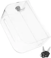 Angoily 2pcs Box Clear Donation Box with Lock Versatile Suggestion Complaint Letter Collection Boxes for Fundraising Design for Office Factory Events